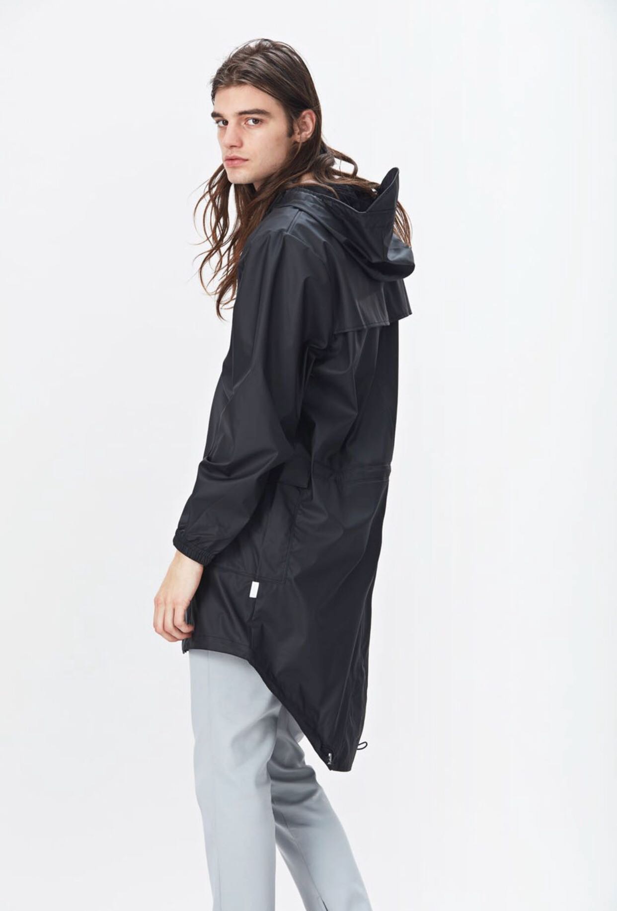 Rains parka black cheap