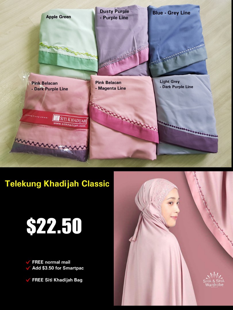 Ramadhan Sales Telekung Siti Khadijah Classic Inspired Women S Fashion Muslimah Fashion On Carousell