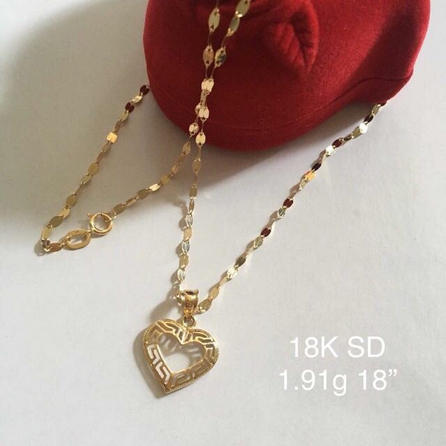 14k yellow gold heart earrings