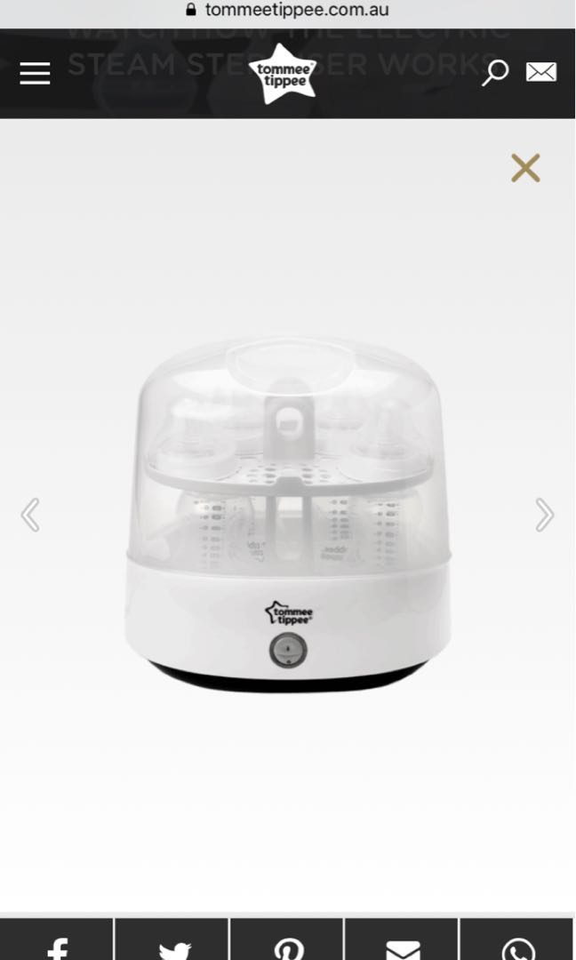 tommee tippee steriliser electric
