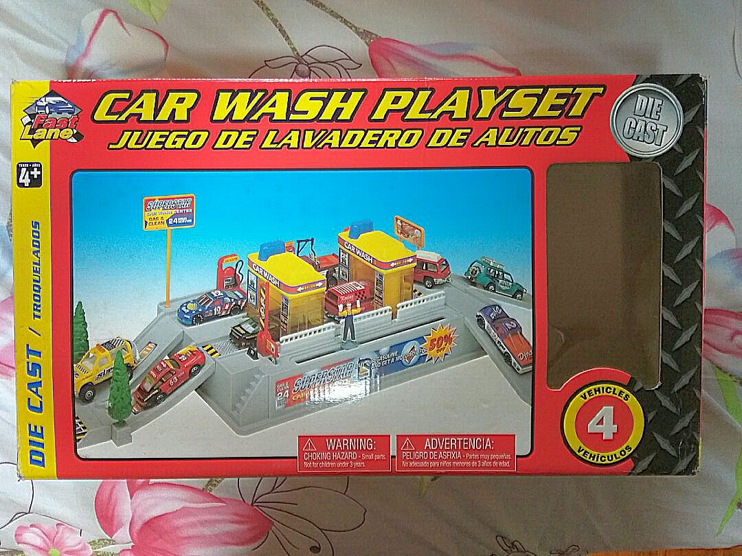 Fast lane mini car wash playset outlet