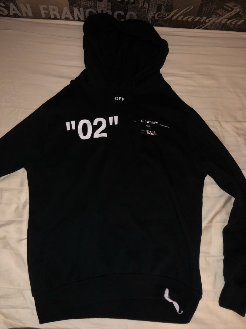 WTT WTS Off white 02 hoodie Men s Fashion Tops Sets Hoodies on Carousell
