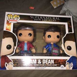Sam and Dean vinyl funko pop figurines