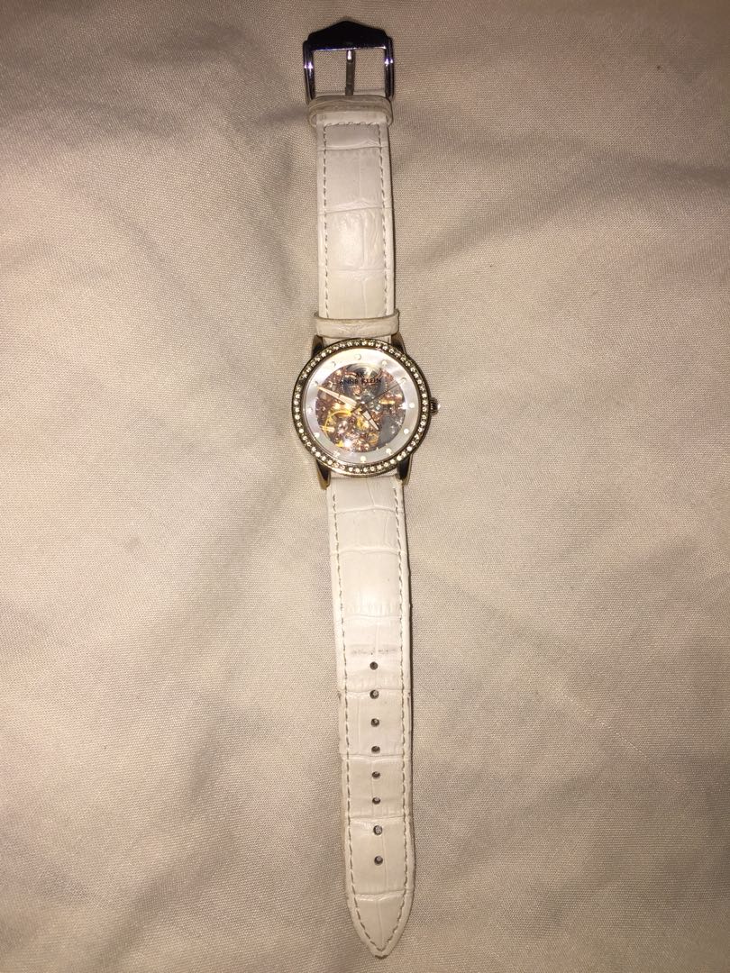 Anne Klein Rose Gold Automatic Self winding skeleton with swarovski watch