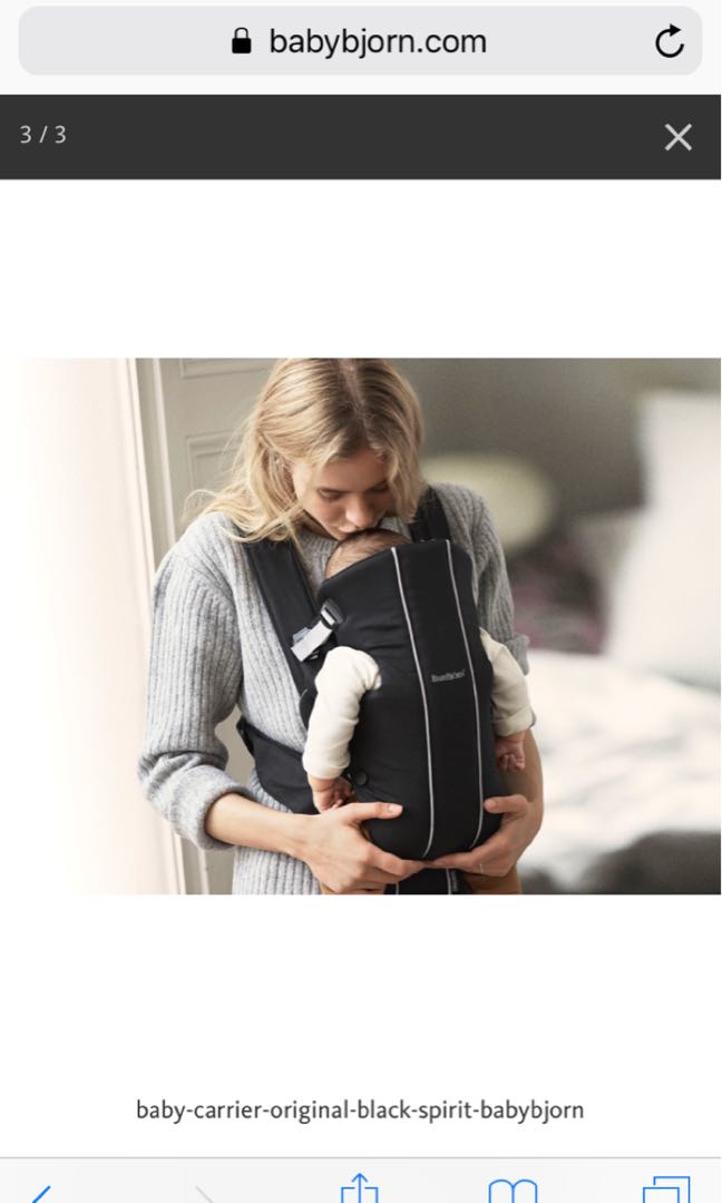 Baby bjorn online original black spirit
