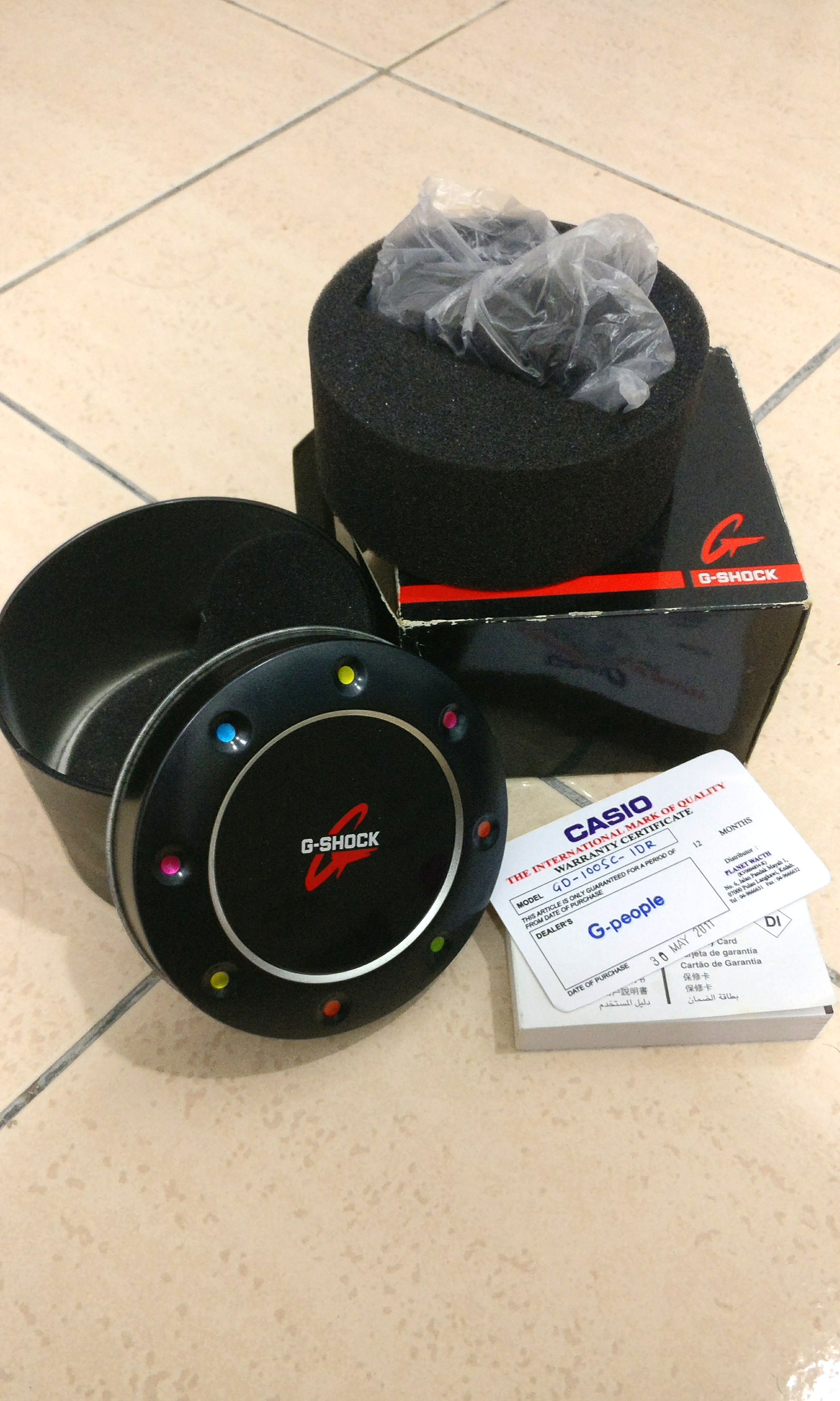 Box Tin Only Original G shock Men s Fashion Watches