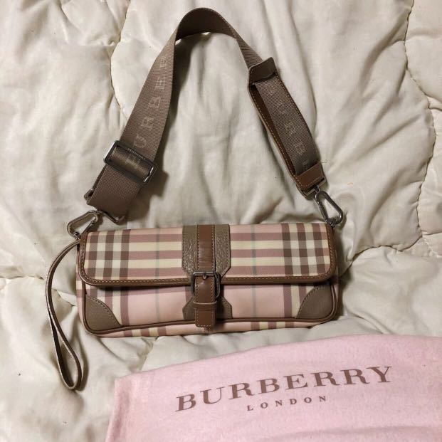 burberry pink nova check bag
