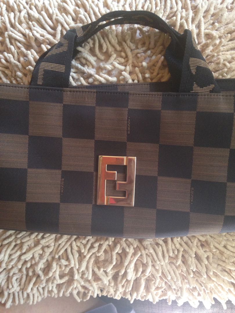 fendi checkered bag