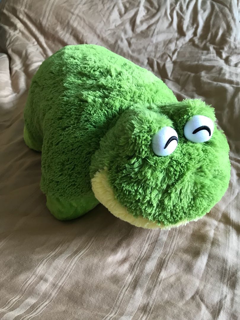 Frog Pillow Pet, Hobbies & Toys, Toys & Games on Carousell
