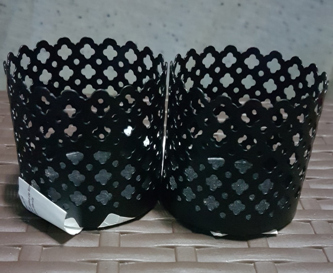 H&M Candle Holders (Category: Towels, Napkins & Holders) located in Makati City. Submitted by fiestypam (Listing ID 171608187, Image 2). Description: Bundle sale for both. Impulse purchase at H&M. Brand new. Still has its stickers, prices on each. Just kept in the glass cabinet..