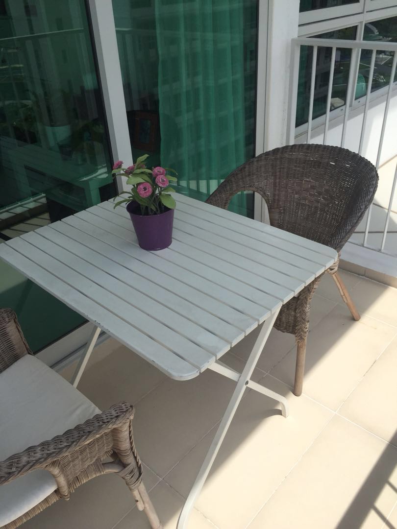 Ikea Malaro Table 2 Chairs 2 Cushions Furniture Tables Chairs On Carousell