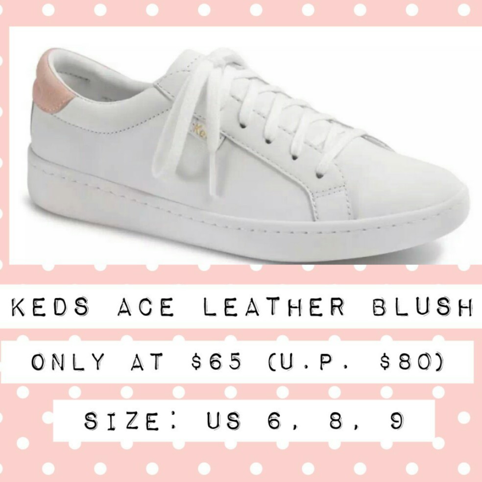 Keds Ace Leather Blush Sneakers, Women 