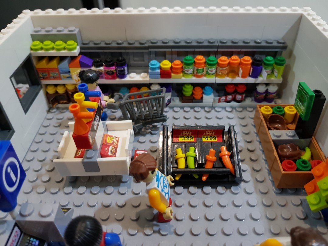 LEGO Tesco hypermarket set w Delivery Van, Hobbies & Toys, Toys & Games