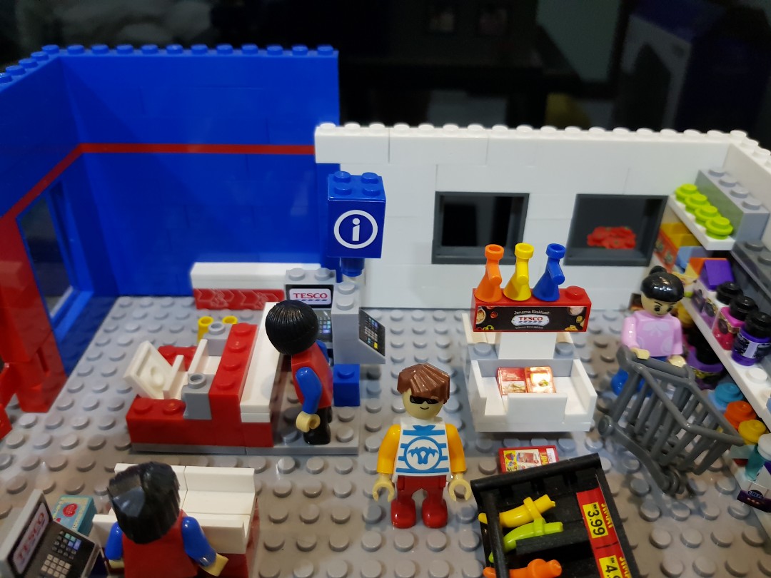 LEGO Tesco hypermarket set w Delivery Van, Hobbies & Toys, Toys & Games