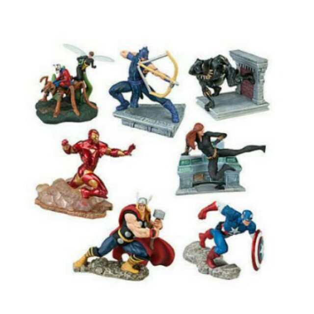 avengers figures set disney store