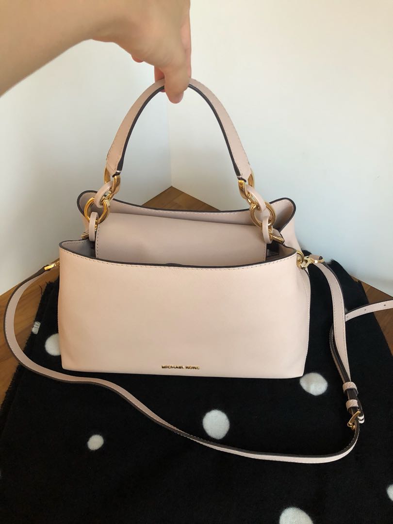 Micheal Kors Portia Shoulder Handbags in light pink, Women's Fashion, Bags  & Wallets, Shoulder Bags on Carousell
