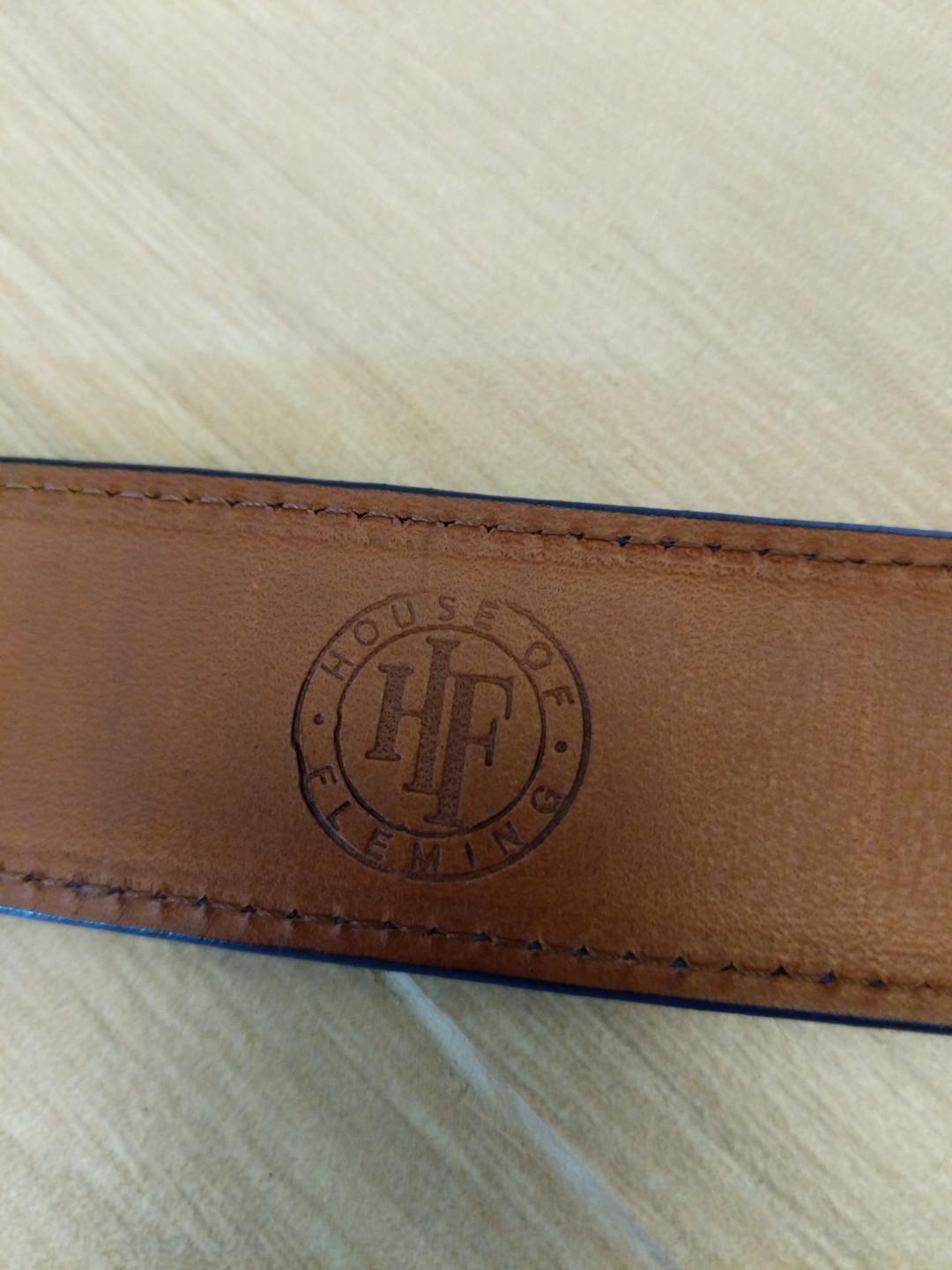 House of Fleming Blue Alligator Belt 