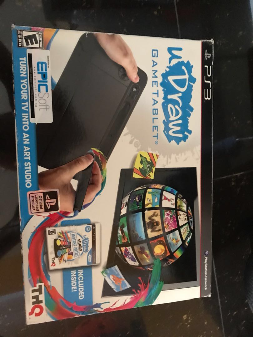 Playstation 3 Udraw Game Tablet And Playstation 3 Games Toys Games Video Gaming Gaming Accessories On Carousell