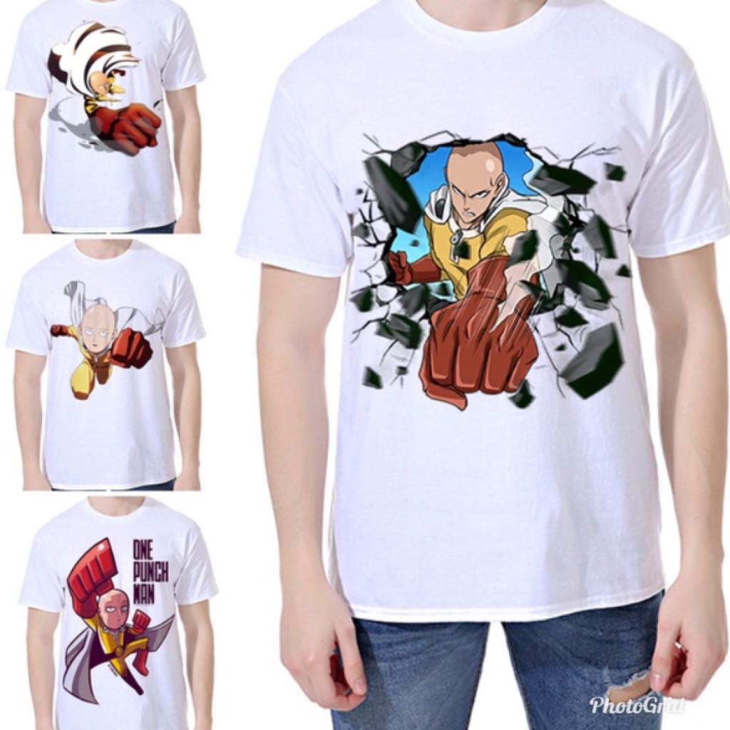 Po One Punch Man Saitama Shirt Anime Men S Fashion