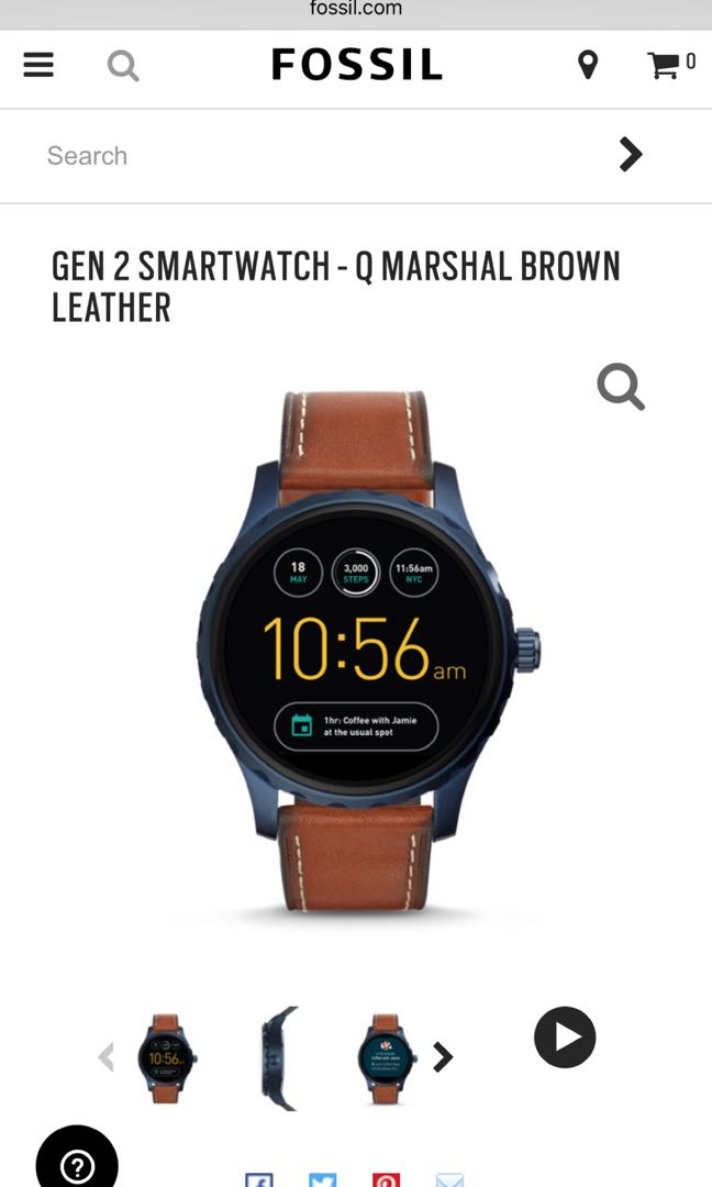 Pre loved FOSSIL Q Marshal Gen 2 Smartwatch