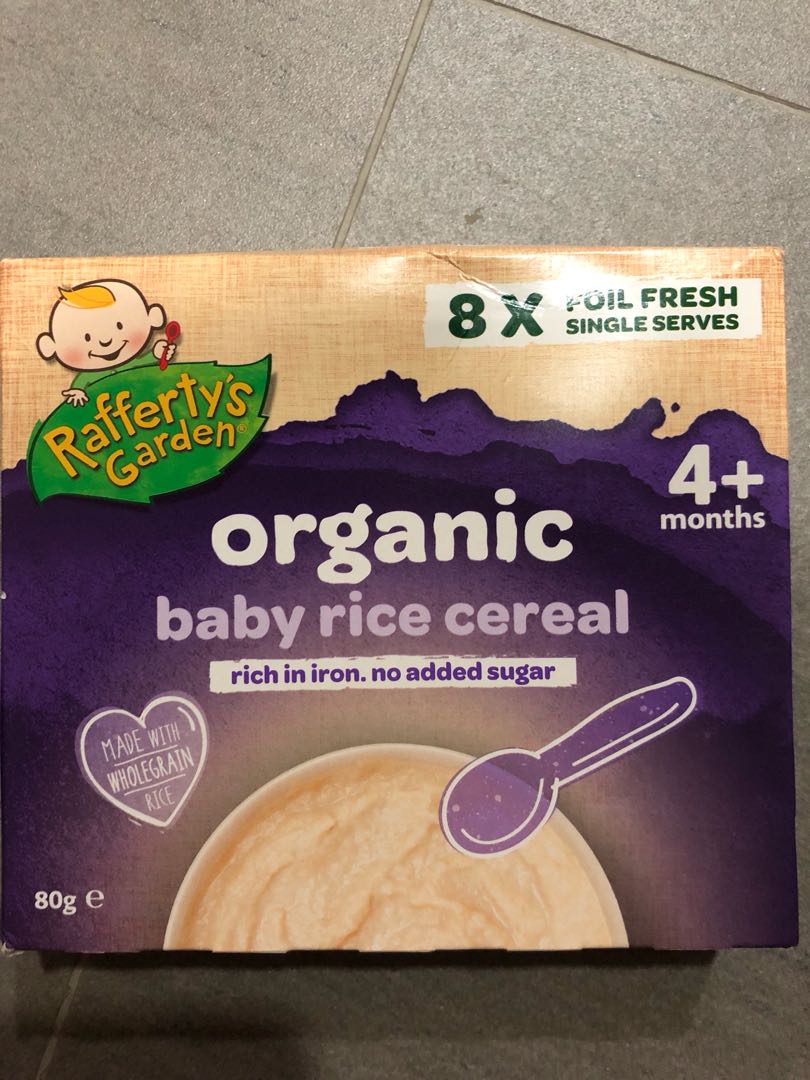 Rafferty's organic baby rice cereal clearance