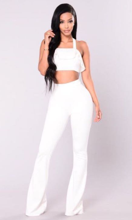 two piece jump suit