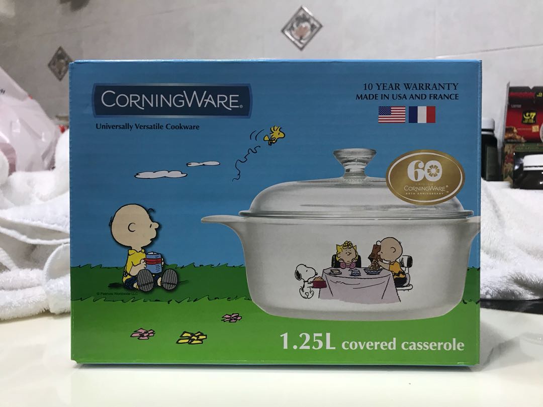 Snoopy CorningWare 1.25L, Furniture & Home Living, Kitchenware ...