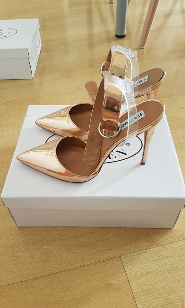 Steve Madden Diva Rose Gold High Heels Size 8 Us Luxury Shoes On Carousell