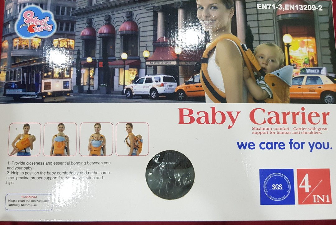 sweet cherry oval baby carrier
