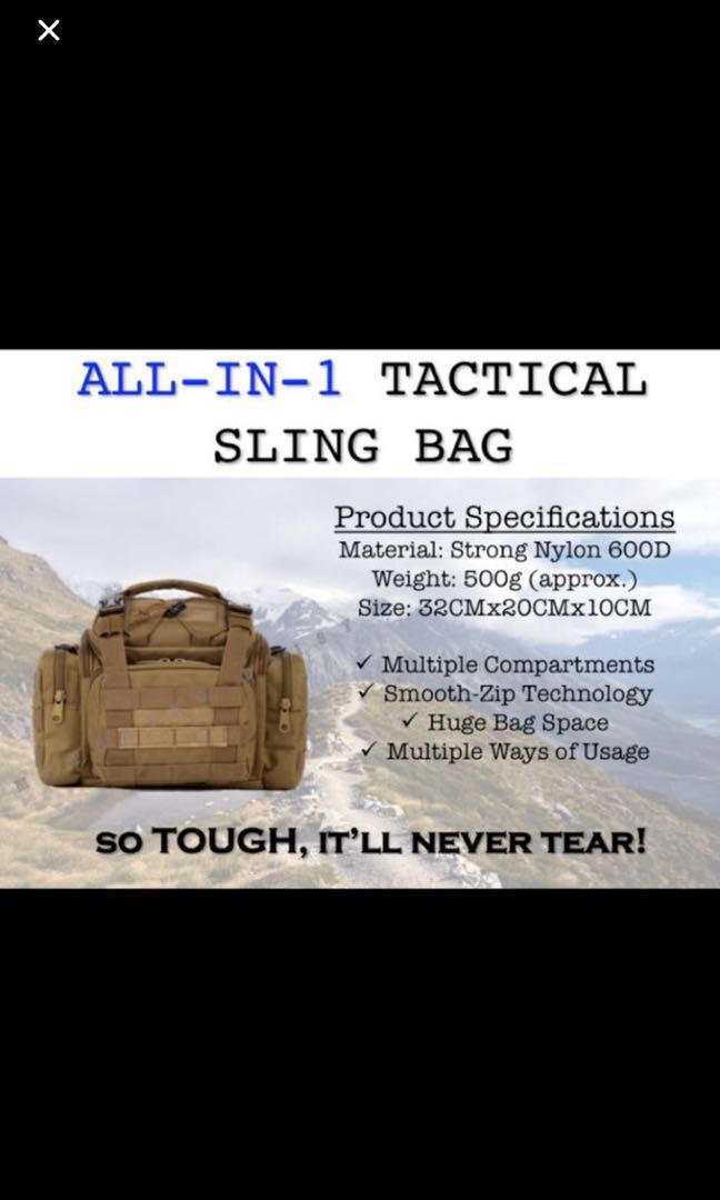 TACTICAL SLING POUCH BAG, Everything Else on Carousell
