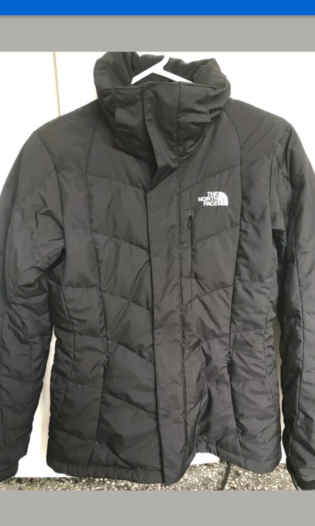 north face black puffa