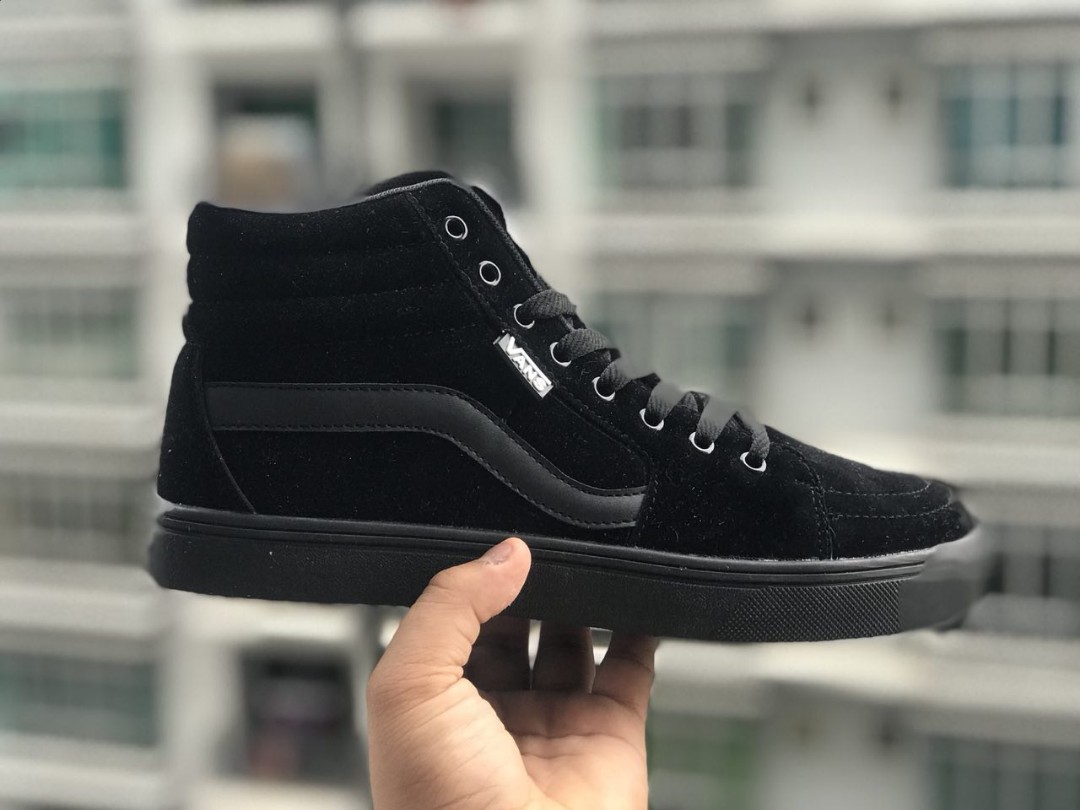 vans hi cut black