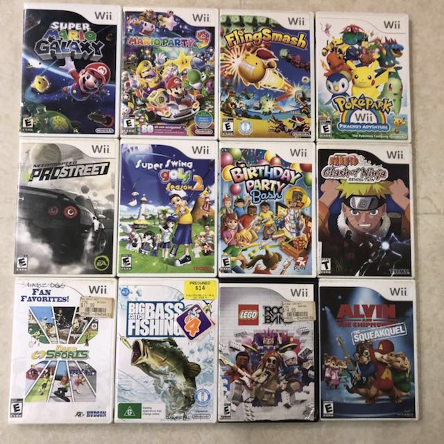 wii and games for sale