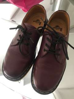 Red Low Cut Dr Martens (size 38)