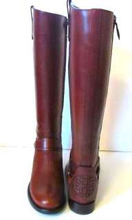 7.5 Tory Burch Derby Leather Riding Boots