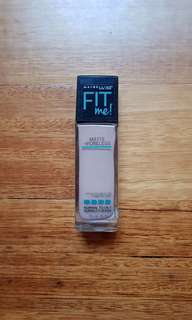 Maybelline Fit Me Matte and Poreless foundation in 120