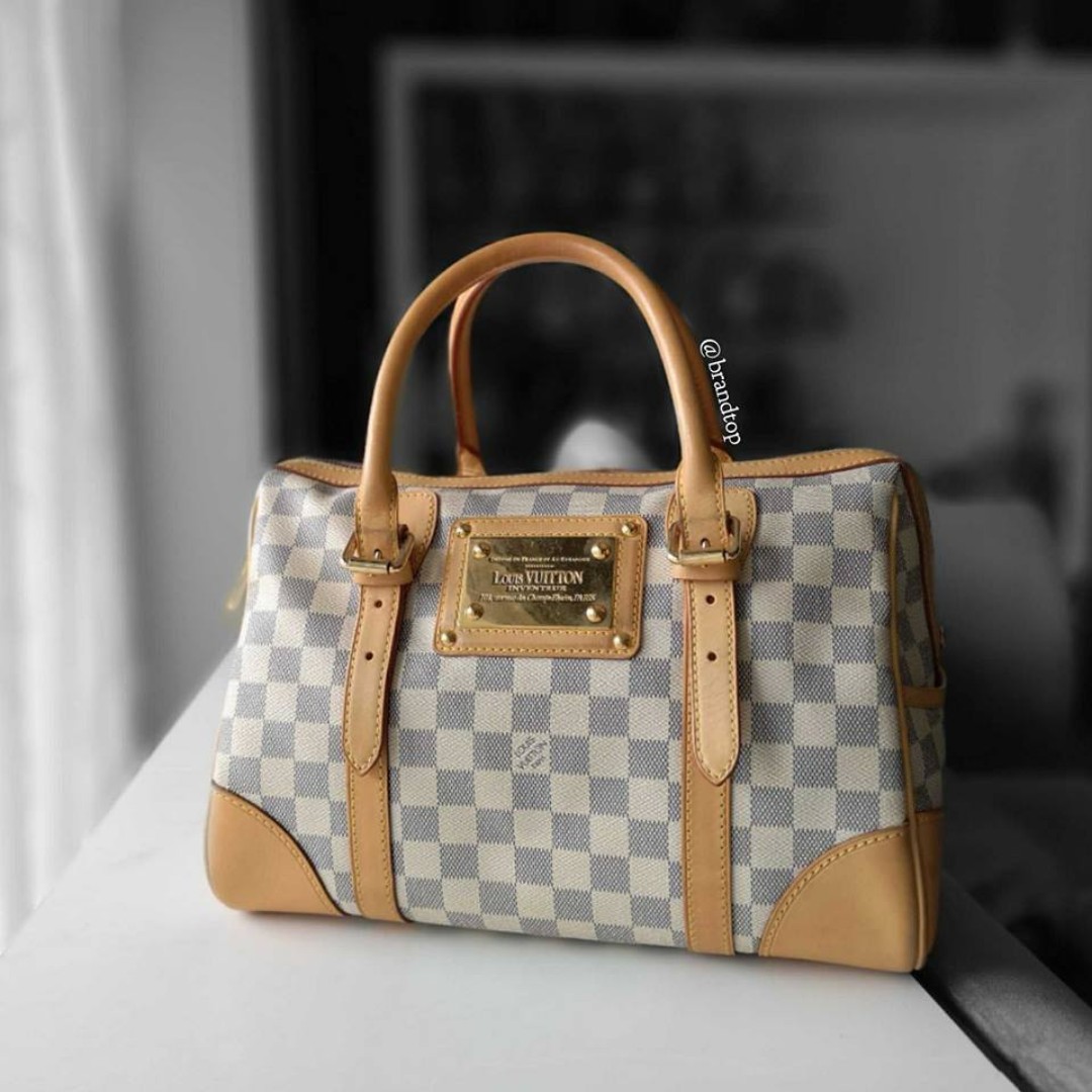Authentic Louis Vuitton Damier Azur Berkeley LV Bag, Luxury, Bags
