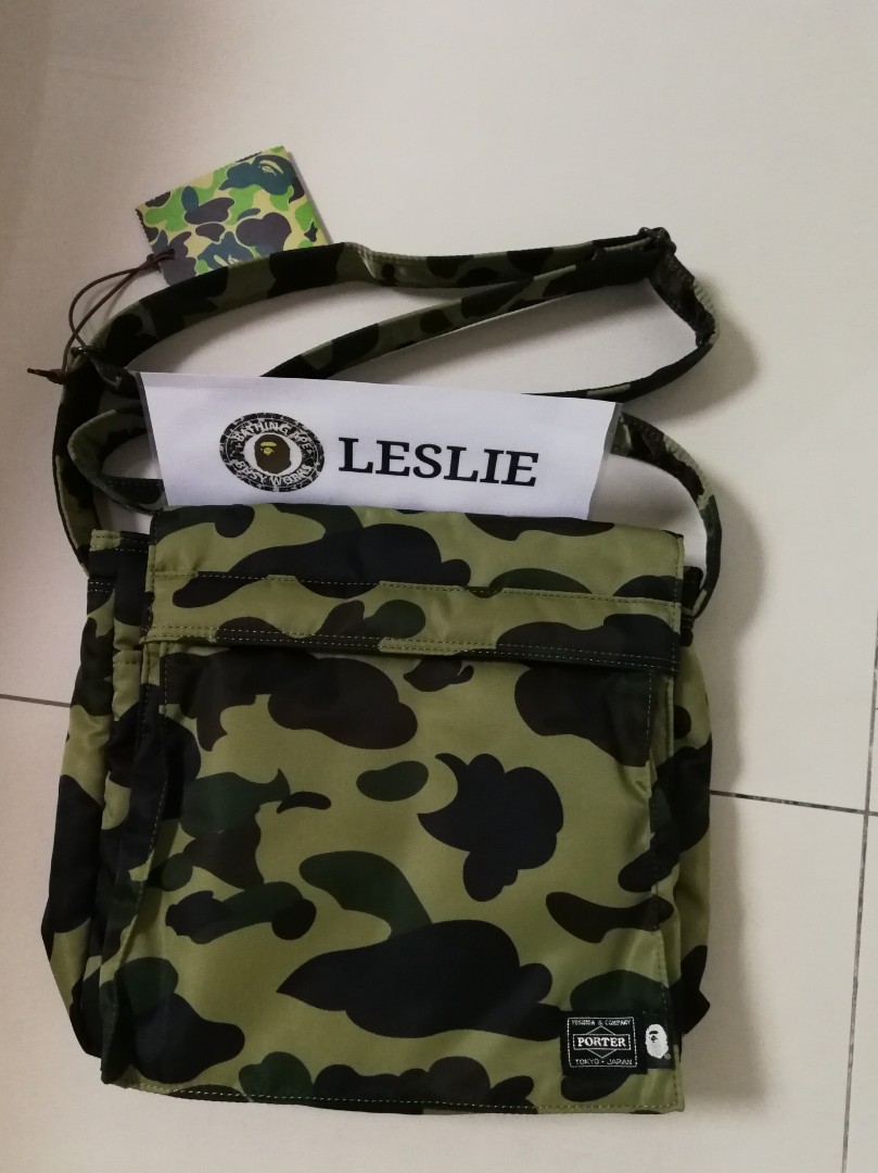 bape porter 1st camo shoulder bag
