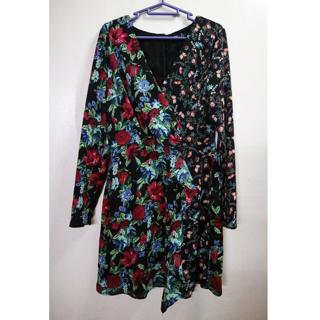 wrap dress bershka