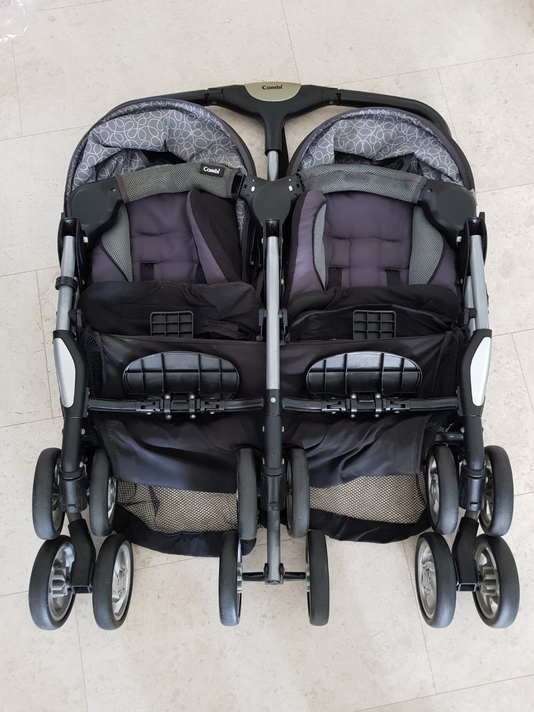 combi side by side stroller