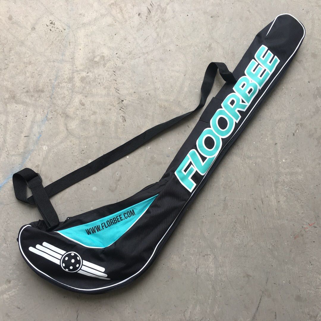 Floorball Stick Bag FLOORBEE Shotgun BlackMenthol Senior 105cm, Sports