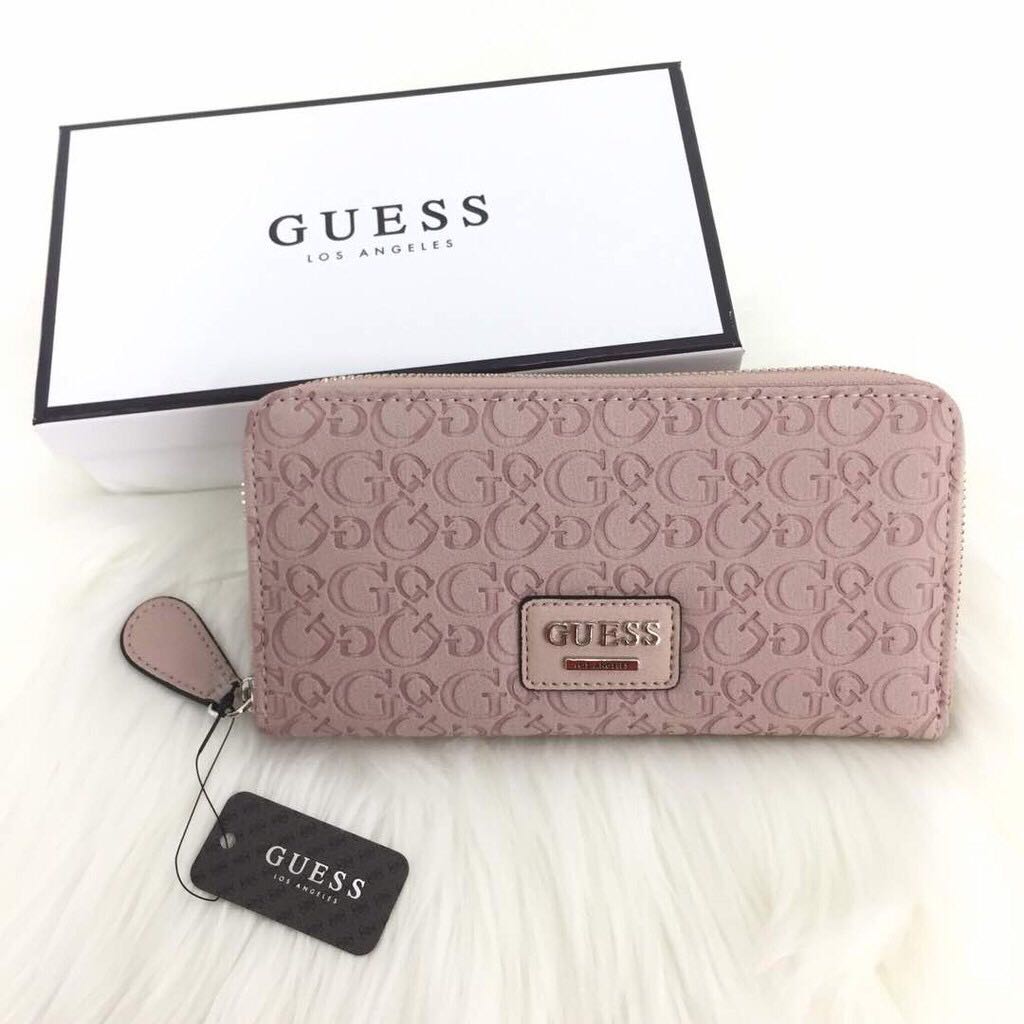 Leather wallet GUESS White in Leather - 40153639