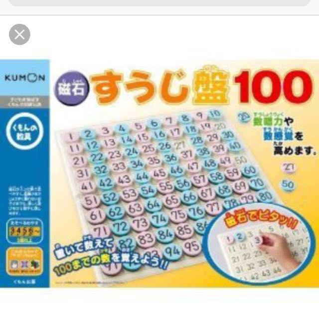 Kumon Magnetic Number Board 1-100 magnet Japan F/S 