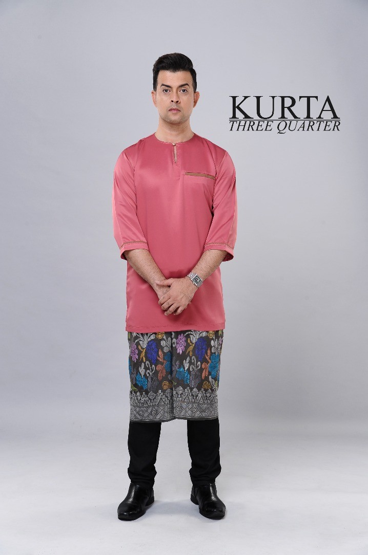 Kurta 3 Quater Inspired By Kesultanan Johor, Men's Fashion, Muslim Wear
