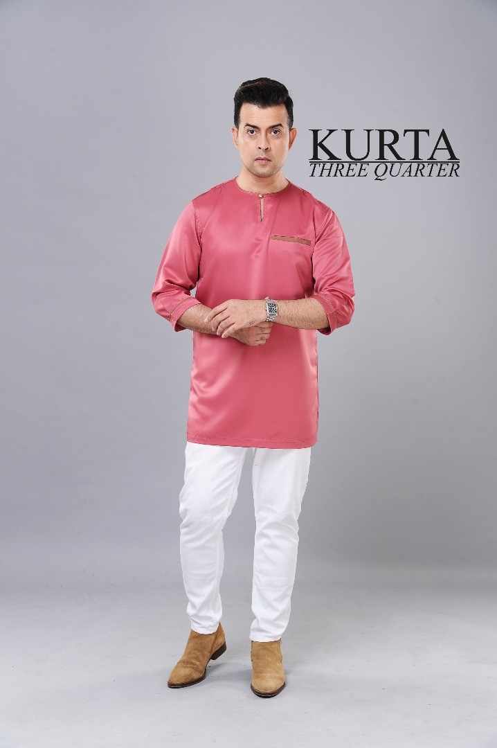 Kurta 3 Quater Inspired By Kesultanan Johor, Men's Fashion, Muslim Wear