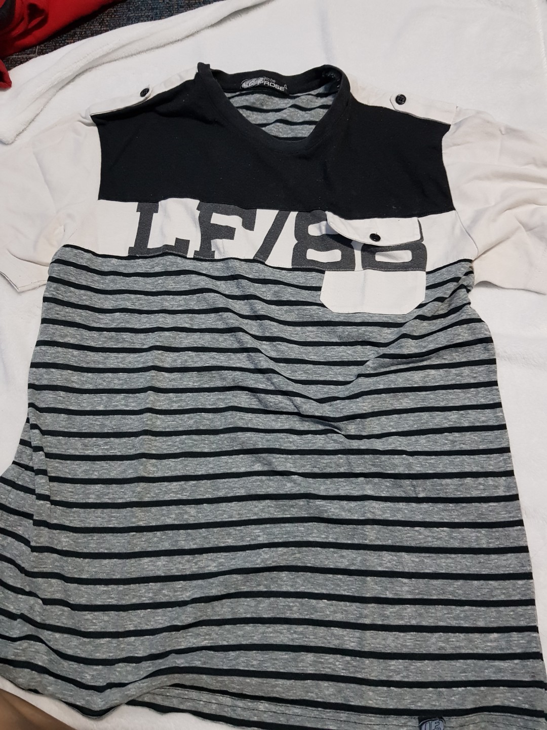 Le Froge Striped shirt, Men's Fashion, Tops & Sets, Tshirts & Polo ...