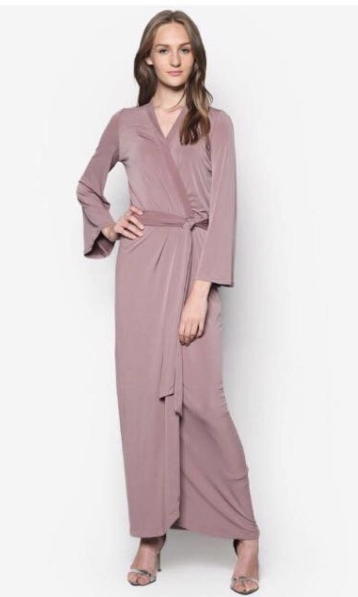Lubna Kimono Wrap Dress Jubah