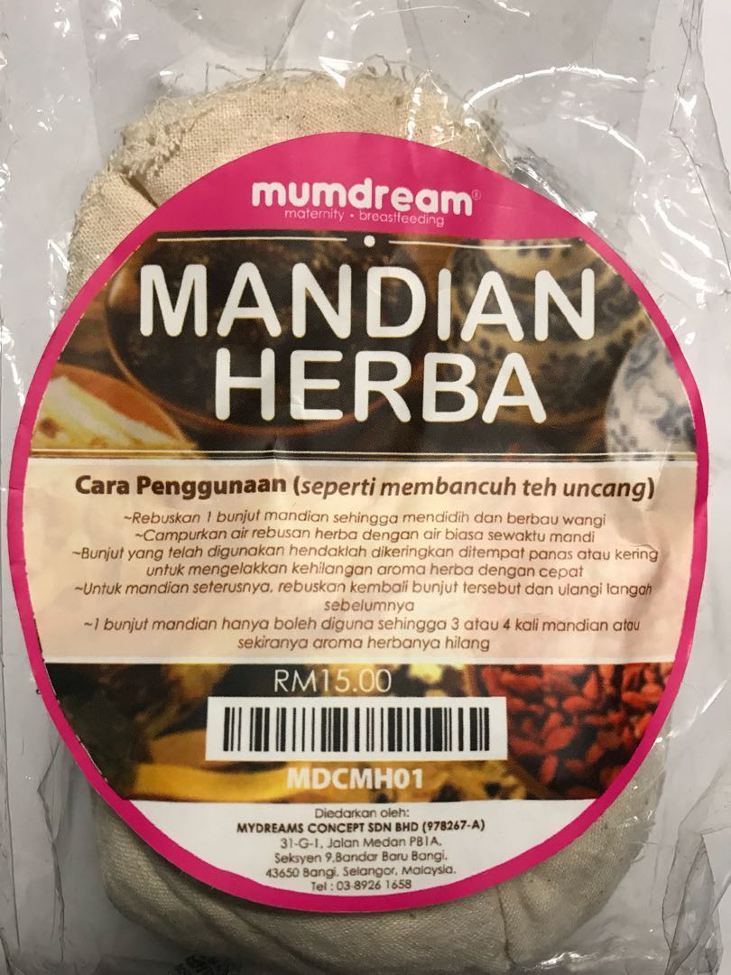 Malay Confinement Herbal Bath Mandian Herba Babies Kids Maternity On Carousell