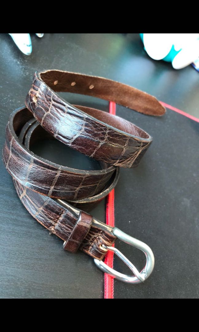 Men Zara Belt Leather Men S Fashion Clothes Others On Carousell