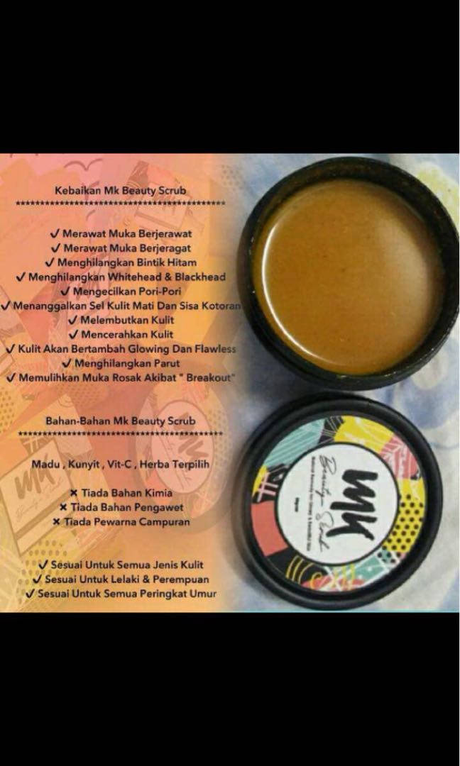 Mk Beauty Scrub Beauty Personal Care Bath Body Body Care On Carousell